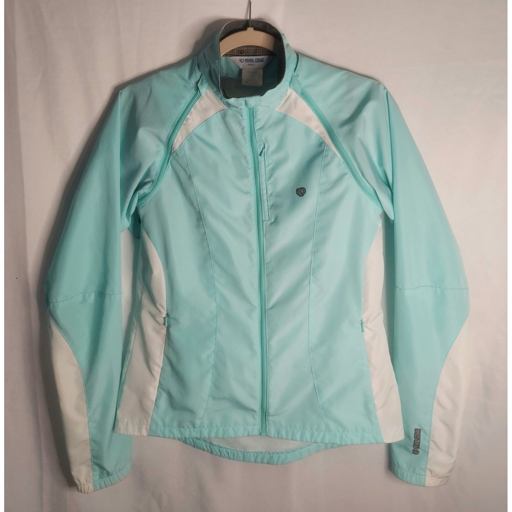 Pearl Izumi Womens Mint/Aqua Select Barrier Convertible Cycling Jacket Small
